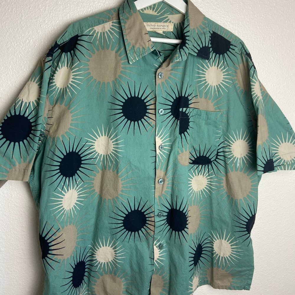Summer Vacation Turquoise Shirt Size XXL Island Republic